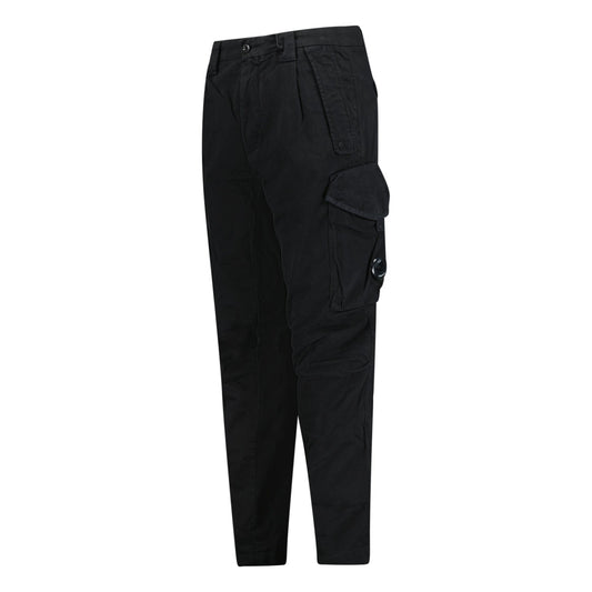 CP Company Stretch Sateen Utility Cargo Lens Pants Black