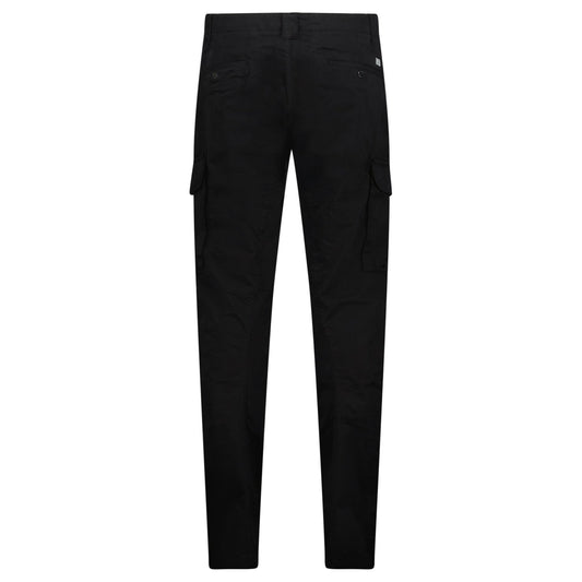 CP Company Stretch Sateen Ergonomic Lens Double Cargo Pants Black