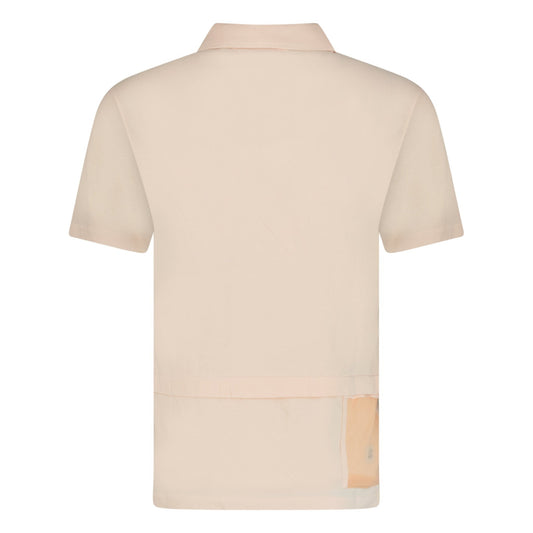 CP Company Tacting Piquet Zip Polo-Shirt Pink