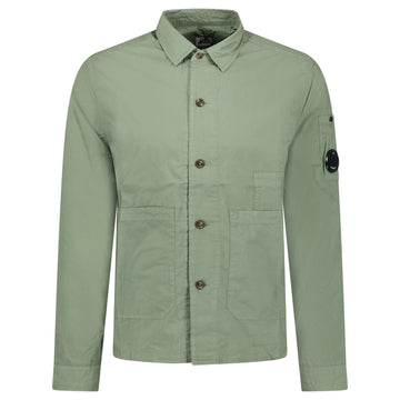 CP Company Thyme Green Lens Popeline Over-Shirt