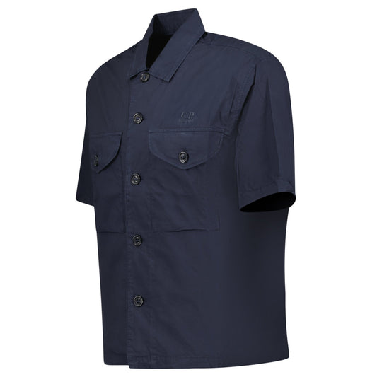 CP Company Total Eclipse Popeline Boxy Short Sleeve Shirt