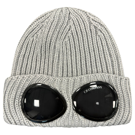 CP Company Wool Goggle Beanie Moon Grey