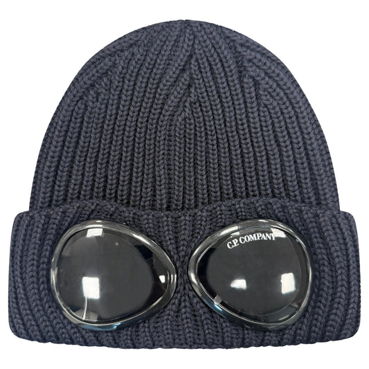 CP Company Wool Goggle Beanie Navy