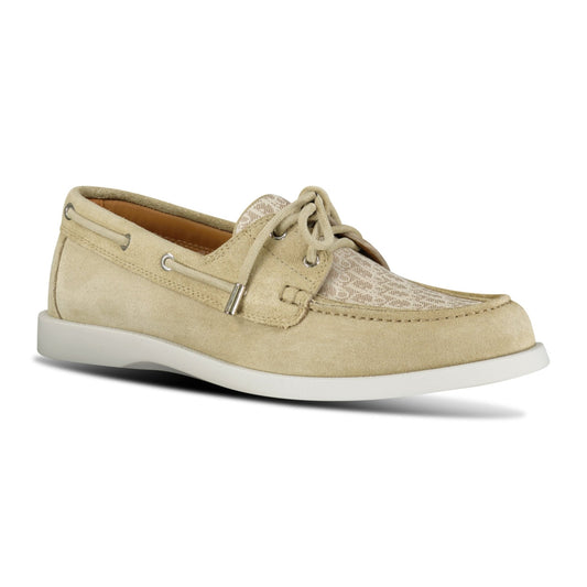 Dior Granville Boat Shoe Beige Suede