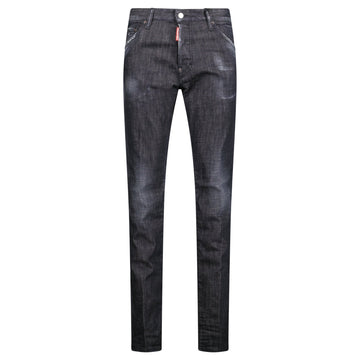 DSquared2 'Cool Guy' Felt Logo Slim Fit Jeans Black