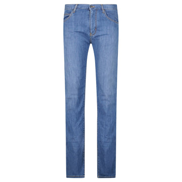 Emporio Armani J45 Regular Fit 5 Pocket Jeans Blue