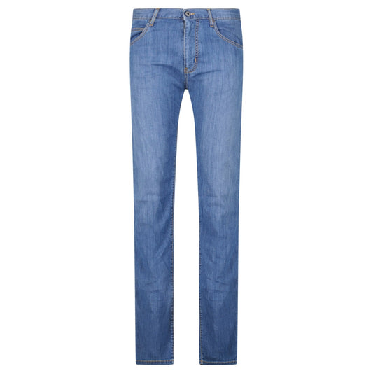 Emporio Armani J45 Regular Fit 5 Pocket Jeans Blue