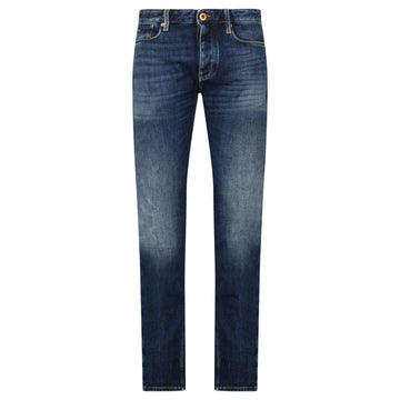 Emporio Armani J75 Slim Fit 5 Pocket Jeans Dark Blue