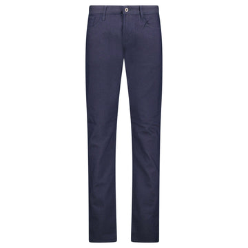 Emporio Armani J06 Slim Fit 5 Pocket Grey Eagle Black Belt Patch Jeans Navy