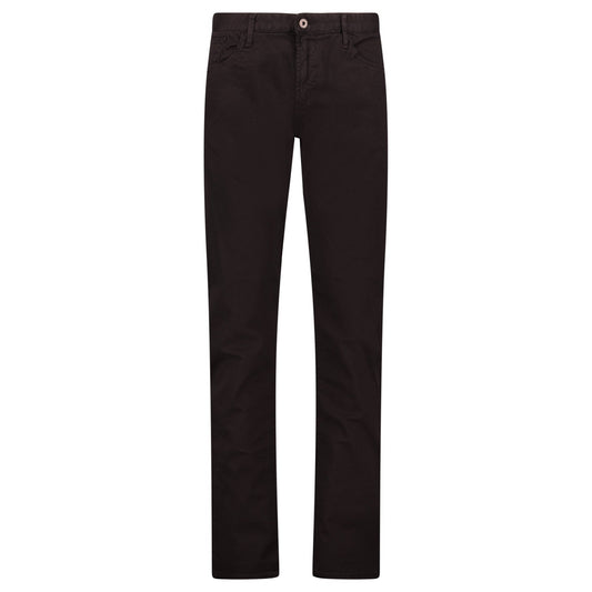 Emporio Armani J06 Slim Fit 5 Pocket Silver Eagle Belt Patch Jeans Black