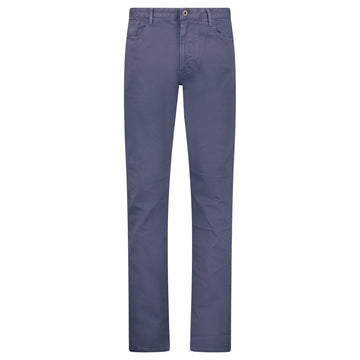 Emporio Armani J06 Slim Fit 5 Pocket Silver Eagle Blue Belt Patch Jeans Blue