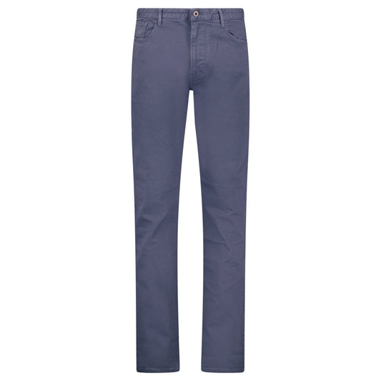 Emporio Armani J06 Slim Fit 5 Pocket Silver Eagle Blue Belt Patch Jeans Blue