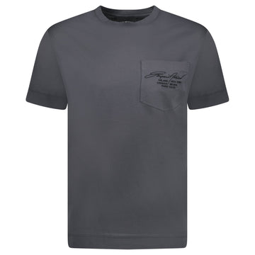 Emporio Armani Signature Pocket Mercerised T-Shirt Grey