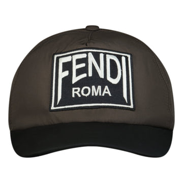 Fendi Patch Logo Cap Black & Brown