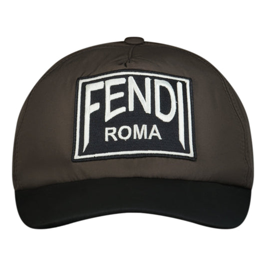 Fendi Patch Logo Cap Black & Brown