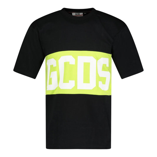 GCDS Logo T-Shirt Black & Lime