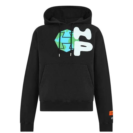 Heron Preston Sray Globe Oth Hoodie Black
