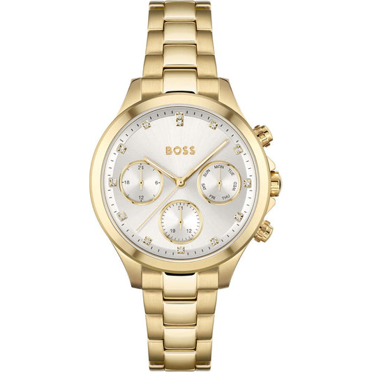 Hugo Boss Women's 1502628 Hera Gold-Tone Stainless Steel Watch with Crystal Accents