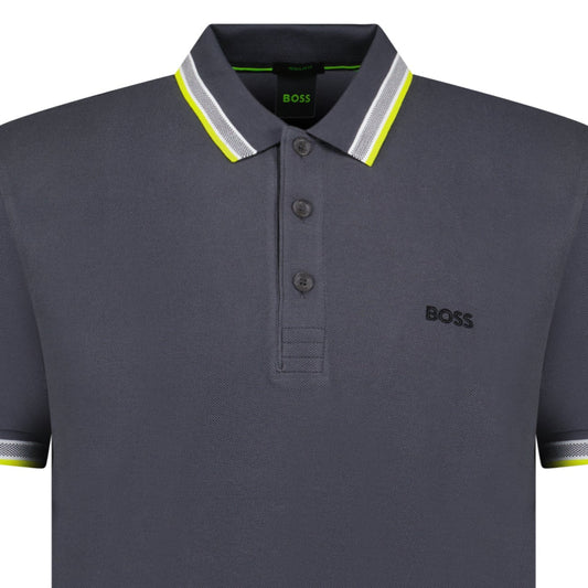Hugo Boss Paddy Polo Shirt Dark Grey