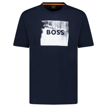 Hugo Boss Regular Fit Graphic Print T-Shirt Navy