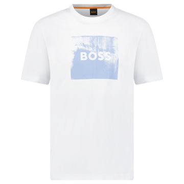 Hugo Boss Regular Fit Graphic Print T-Shirt White
