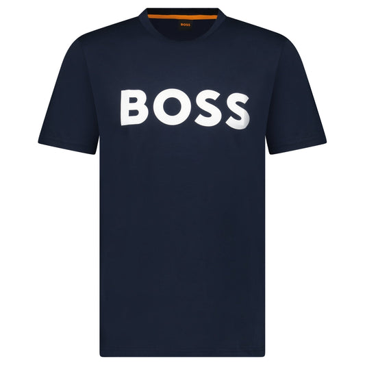 Hugo Boss Thinking 1 Logo T-Shirt in Dark Navy