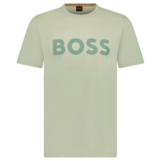 Hugo Boss Thinking 1 Logo T-Shirt in Green