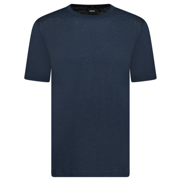 Hugo Boss Linen Tiburt T-Shirt Navy