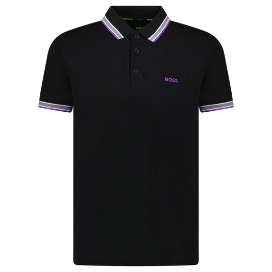 Hugo Boss Paddy Polo Shirt Purple & Black