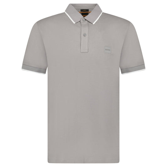 Hugo Boss Passertip Polo T-Shirt in Grey