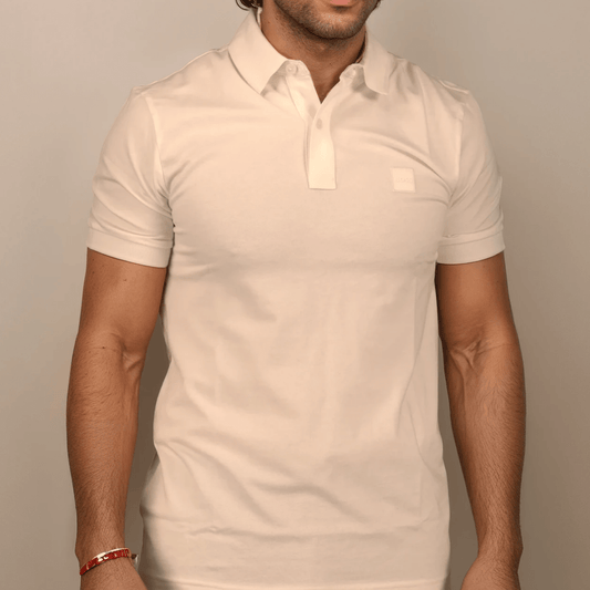 Hugo Boss Passertip Polo T-Shirt in White
