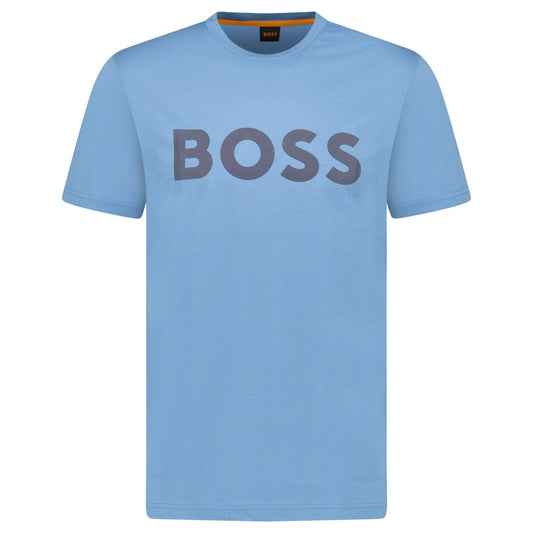 Hugo Boss Thinking 1 Logo T-Shirt in Blue