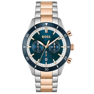 Hugo Boss Men's 1513937 Santiago Chronograph Two-Tone Watch
