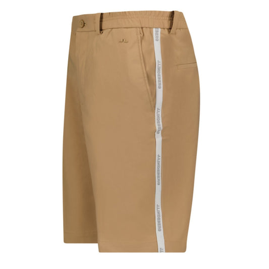 J.Lindeberg Stuart Stripe Golf Shorts  Tiger Brown