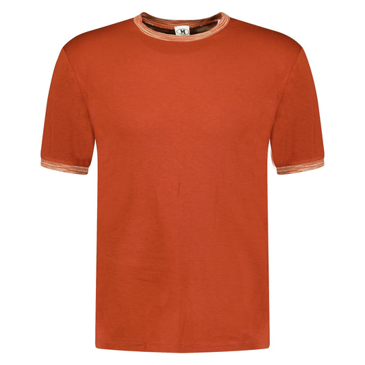Missoni Contrast Collar T-Shirt Burnt Orange