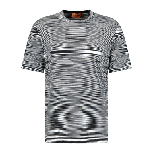 Missoni Knitted Stripe T-Shirt White & Black