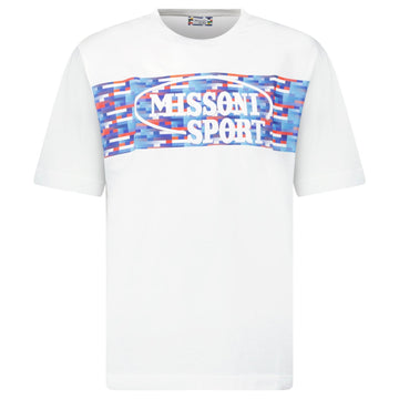 Missoni Sport Logo T-Shirt White Multicolour