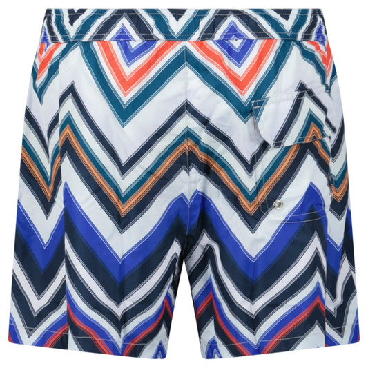 Missoni Zig Zag Swim Shorts Multi Red And Blue