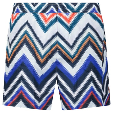 Missoni Zig Zag Swim Shorts Multi Red And Blue