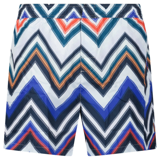 Missoni Zig Zag Swim Shorts Multi Red And Blue