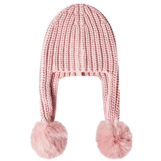Moncler 'Berretto' Beanie Bobble Hat Pink