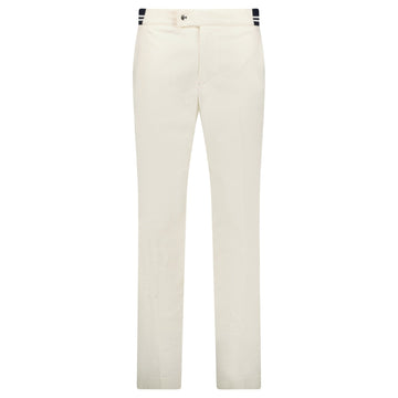 Moncler Chino Logo Trousers White