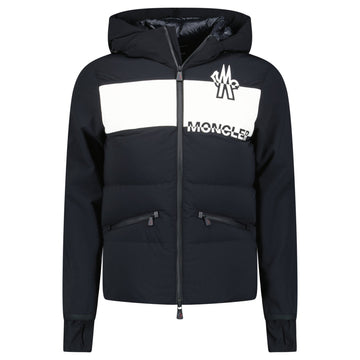 Moncler Grenoble Raised Logo Black/White Jacket