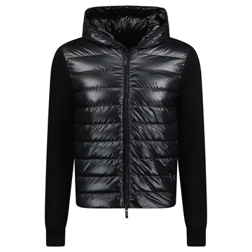 Moncler Hybrid 'Cardigan Tricot' Zip Down Ghost Logo Jacket Black