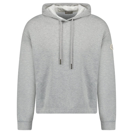 Moncler Logo Patch Hoodie in Grey