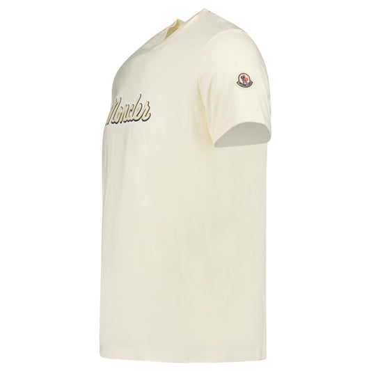 Moncler Logo T-Shirt Cream