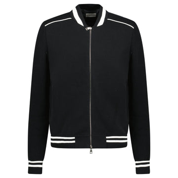 Moncler Padded Zip-Up Cardigan Jacket in Black