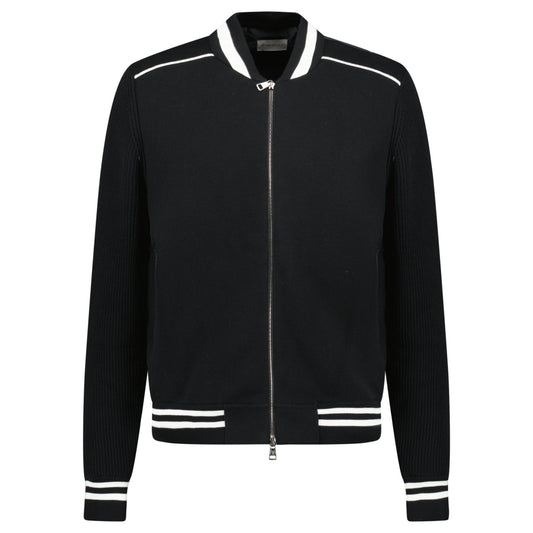 Moncler Padded Zip-Up Cardigan Jacket in Black
