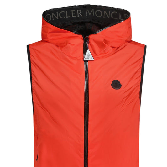 Moncler 'Pakito' Gilet Jacket Red