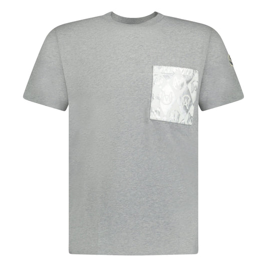 Moncler Patch Pocket Logo T-Shirt Grey